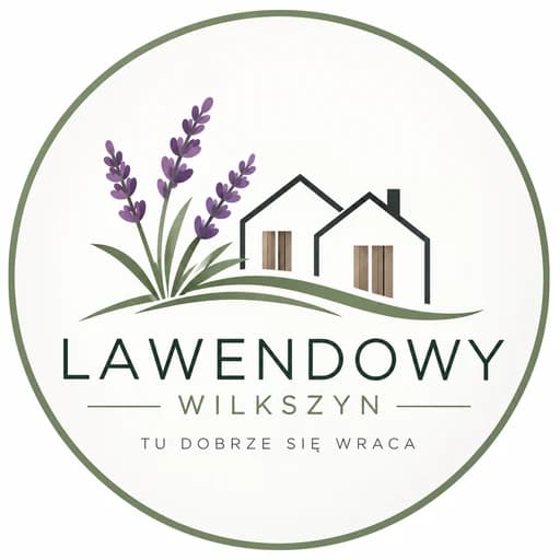 Logo Lawendowy Wilkszyn: Tu dobrze się wraca